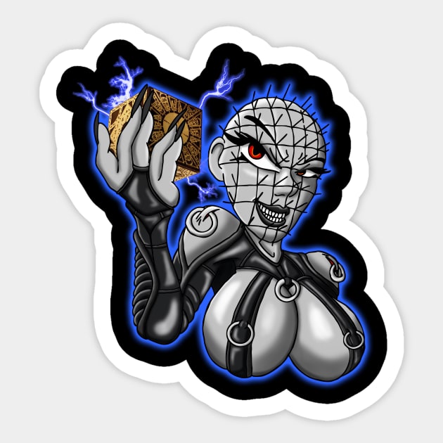 Hellraiser PinHead Sticker by DarkArtsStudios